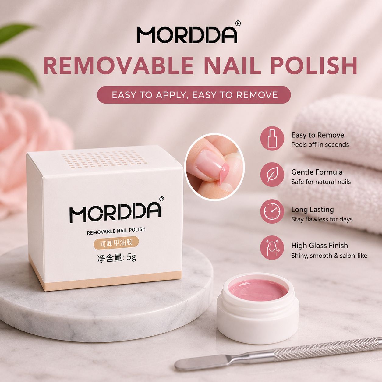 MORDDA Removable Nail Polish